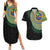 Tafea Tribal Tattoo with Namele Leaves Couples Matching Summer Maxi Dress and Hawaiian Shirt