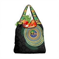 Tafea Tribal Tattoo with Namele Leaves Grocery Bag LT03 1-pack One Size Black - Polynesian Pride