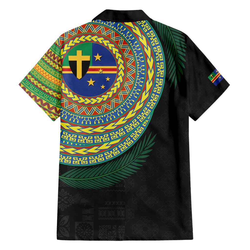 Tafea Tribal Tattoo with Namele Leaves Hawaiian Shirt LT03 - Polynesian Pride