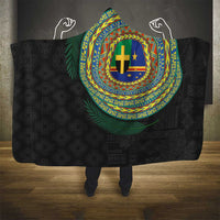 Tafea Tribal Tattoo with Namele Leaves Hooded Blanket LT03 - Polynesian Pride