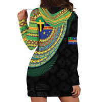 Tafea Tribal Tattoo with Namele Leaves Hoodie Dress