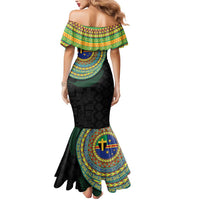 Tafea Tribal Tattoo with Namele Leaves Mermaid Dress