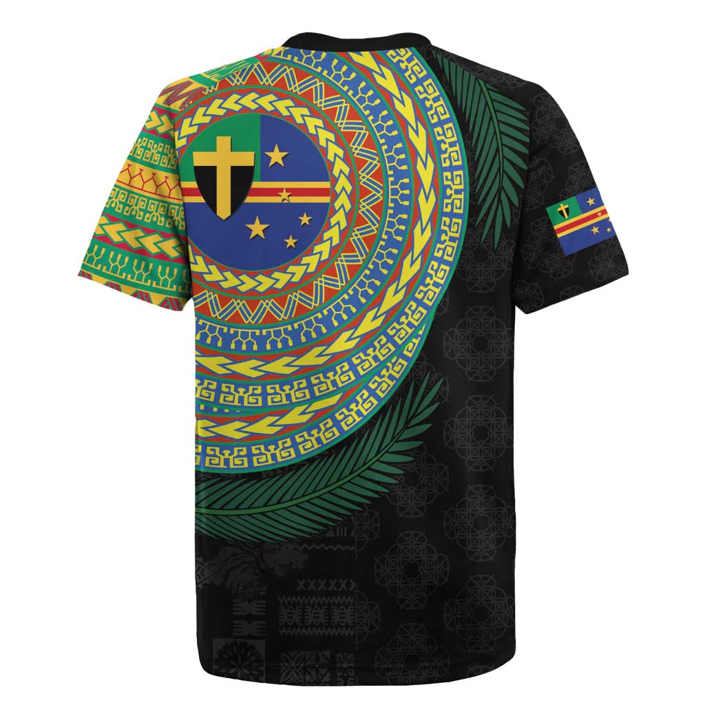 Tafea Tribal Tattoo with Namele Leaves Rugby Jersey