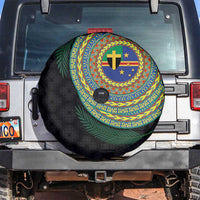 Tafea Tribal Tattoo with Namele Leaves Spare Tire Cover