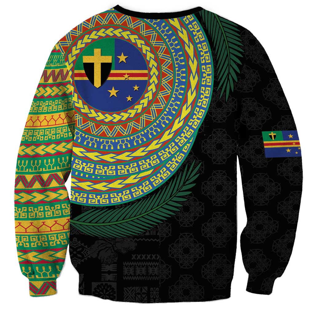 Tafea Tribal Tattoo with Namele Leaves Sweatshirt LT03 - Polynesian Pride