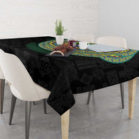 Tafea Tribal Tattoo with Namele Leaves Tablecloth LT03 - Polynesian Pride