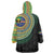 Tafea Tribal Tattoo with Namele Leaves Wearable Blanket Hoodie