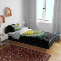 Malampa Tribal Tattoo with Namele Leaves Bedding Set