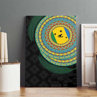 Malampa Tribal Tattoo with Namele Leaves Canvas Wall Art LT03 - Polynesian Pride