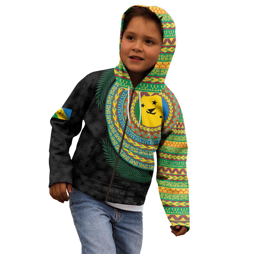 Malampa Tribal Tattoo with Namele Leaves Kid Hoodie