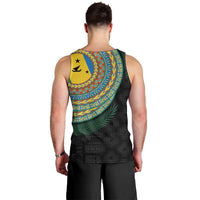 Malampa Tribal Tattoo with Namele Leaves Men Tank Top LT03 - Polynesian Pride