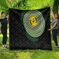 Malampa Tribal Tattoo with Namele Leaves Quilt