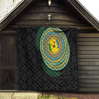 Malampa Tribal Tattoo with Namele Leaves Quilt