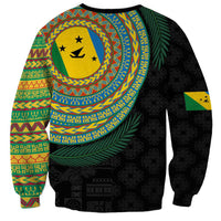 Malampa Tribal Tattoo with Namele Leaves Sweatshirt LT03 - Polynesian Pride