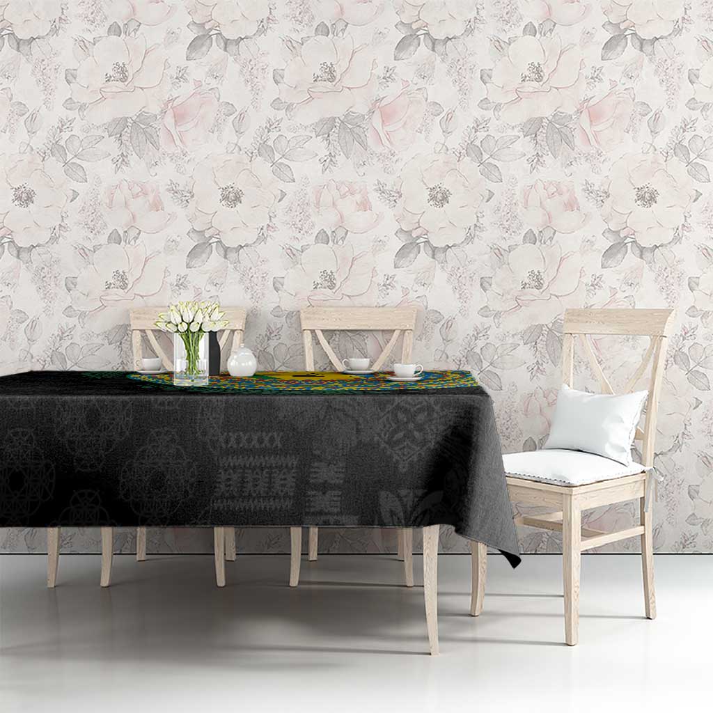 Malampa Tribal Tattoo with Namele Leaves Tablecloth LT03 - Polynesian Pride