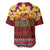 Aloha Plumeria Flowers Baseball Jersey With Hawaiian Style Tapa Tribal