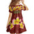 Aloha Plumeria Flowers Family Matching Long Sleeve Bodycon Dress and Hawaiian Shirt With Hawaiian Style Tapa Tribal