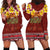 Aloha Plumeria Flowers Hoodie Dress With Hawaiian Style Tapa Tribal