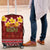 Aloha Plumeria Flowers Luggage Cover With Hawaiian Style Tapa Tribal