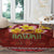 Aloha Plumeria Flowers Round Carpet With Hawaiian Style Tapa Tribal