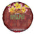 Aloha Plumeria Flowers Spare Tire Cover With Hawaiian Style Tapa Tribal