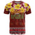 Aloha Plumeria Flowers T Shirt With Hawaiian Style Tapa Tribal