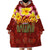 Aloha Plumeria Flowers Wearable Blanket Hoodie With Hawaiian Style Tapa Tribal