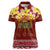 Aloha Plumeria Flowers Women Polo Shirt With Hawaiian Style Tapa Tribal