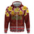 Aloha Plumeria Flowers Zip Hoodie With Hawaiian Style Tapa Tribal