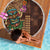 Hawaiian Tiki Mask Surfing Kakau Pattern Beach Blanket