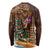 Hawaiian Tiki Mask Surfing Kakau Pattern Long Sleeve Shirt