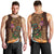 Hawaiian Tiki Mask Surfing Kakau Pattern Men Tank Top