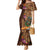 Hawaiian Tiki Mask Surfing Kakau Pattern Mermaid Dress