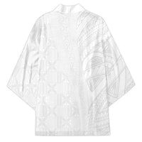 Niue White Sunday Kimono Hiapo Tribal Art Tattoos - Polynesian Pride