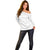 Niue White Sunday Off Shoulder Sweater Hiapo Tribal Art Tattoos - Polynesian Pride