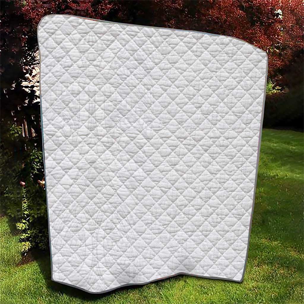 Niue White Sunday Quilt Hiapo Tribal Art Tattoos - Polynesian Pride