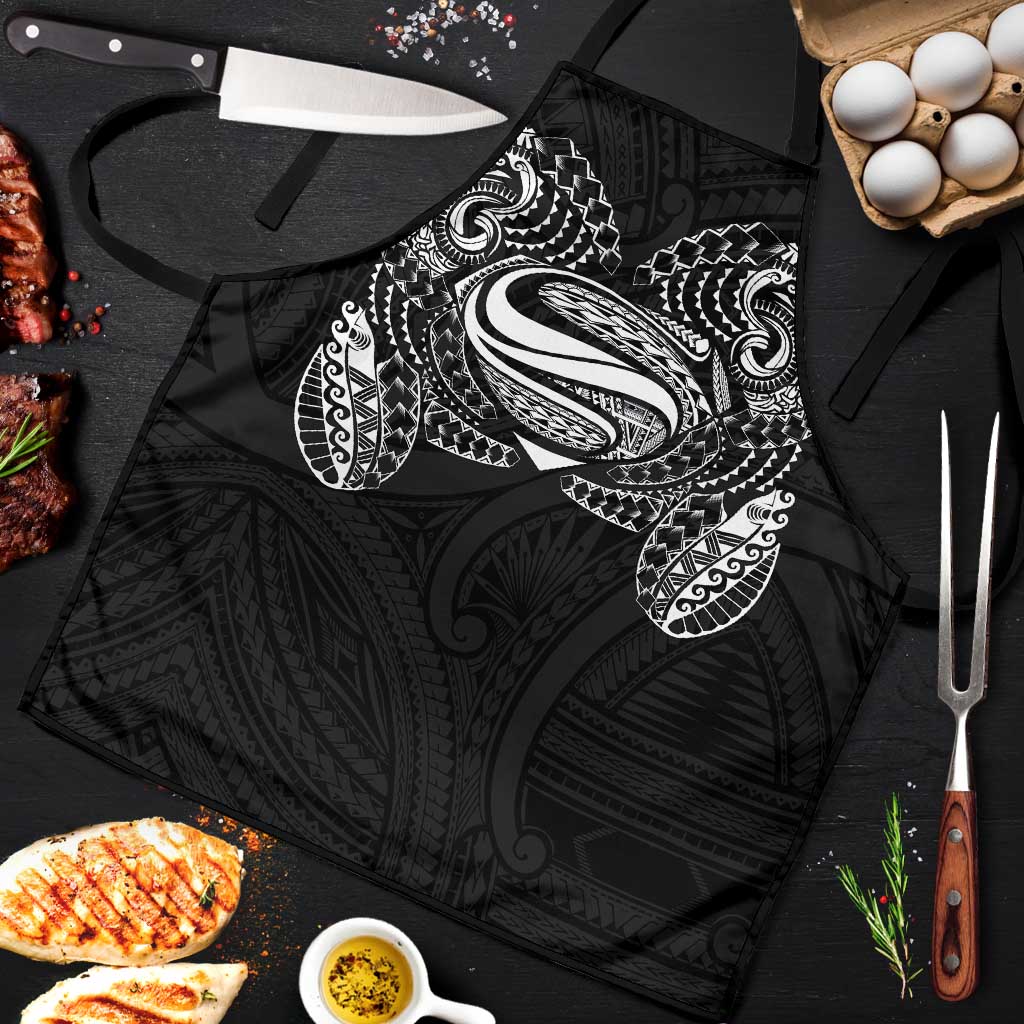 Super Samoan Traditional Tribal Art Tattoos Apron Black Color LT03 Black - Polynesian Pride
