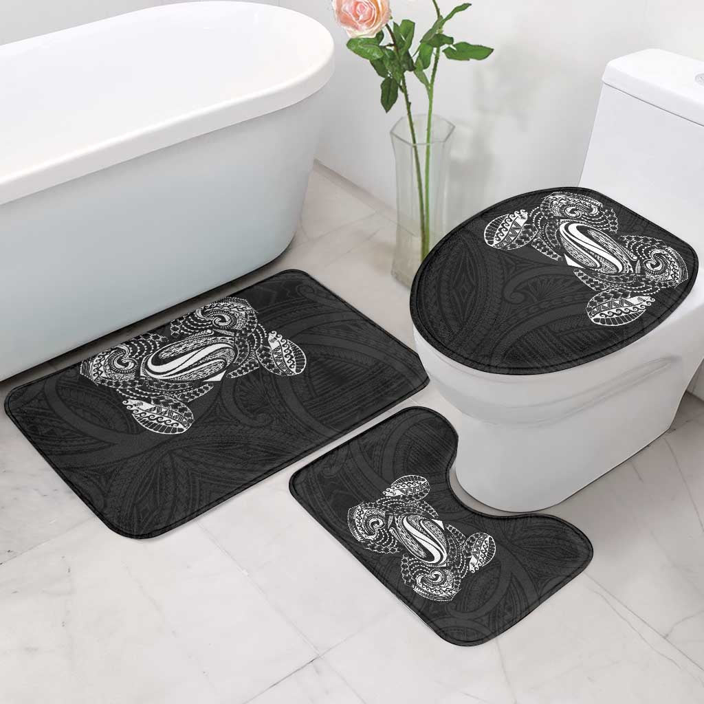 Super Samoan Traditional Tribal Art Tattoos Bathroom Set Black Color LT03 - Polynesian Pride