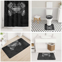 Super Samoan Traditional Tribal Art Tattoos Bathroom Set Black Color LT03 - Polynesian Pride