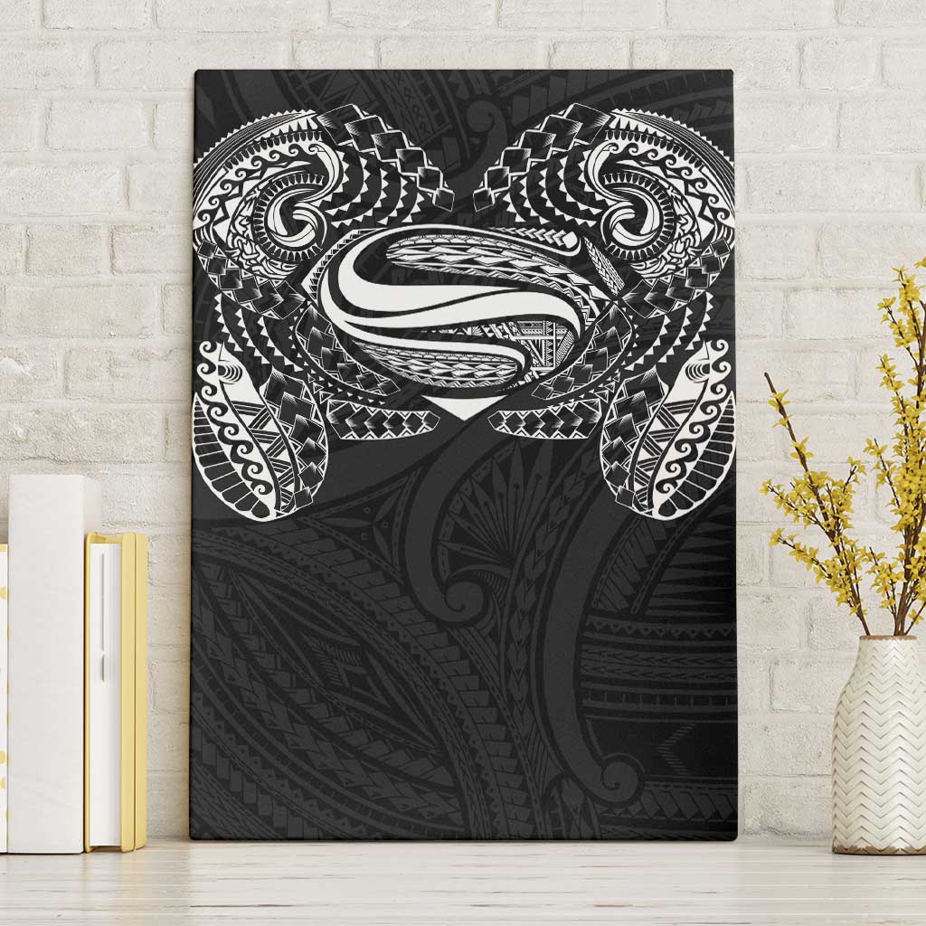 Super Samoan Traditional Tribal Art Tattoos Canvas Wall Art Black Color LT03 Without Frame Black - Polynesian Pride