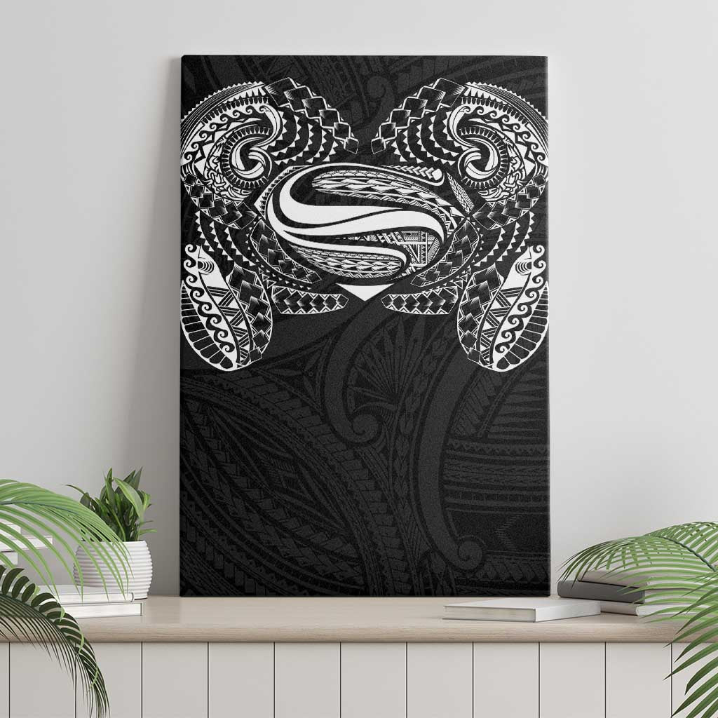 Super Samoan Traditional Tribal Art Tattoos Canvas Wall Art Black Color LT03 - Polynesian Pride