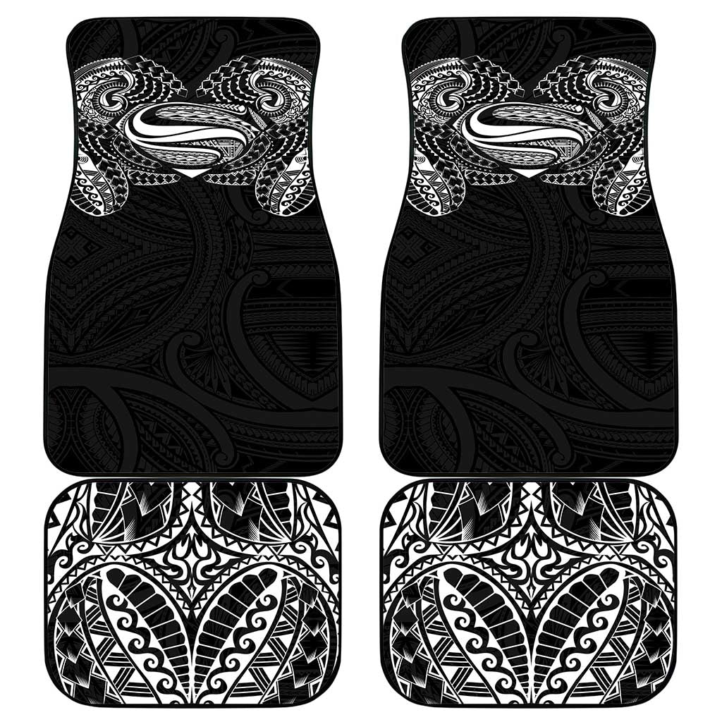 Super Samoan Traditional Tribal Art Tattoos Car Mats Black Color LT03 - Polynesian Pride