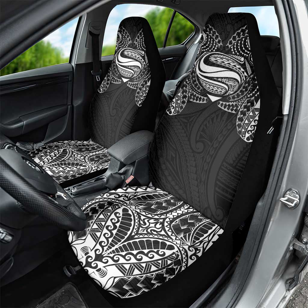 Super Samoan Traditional Tribal Art Tattoos Car Seat Cover Black Color - Polynesian Pride