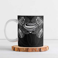 Super Samoan Traditional Tribal Art Tattoos Ceramic Mug Black Color LT03 Black - Polynesian Pride