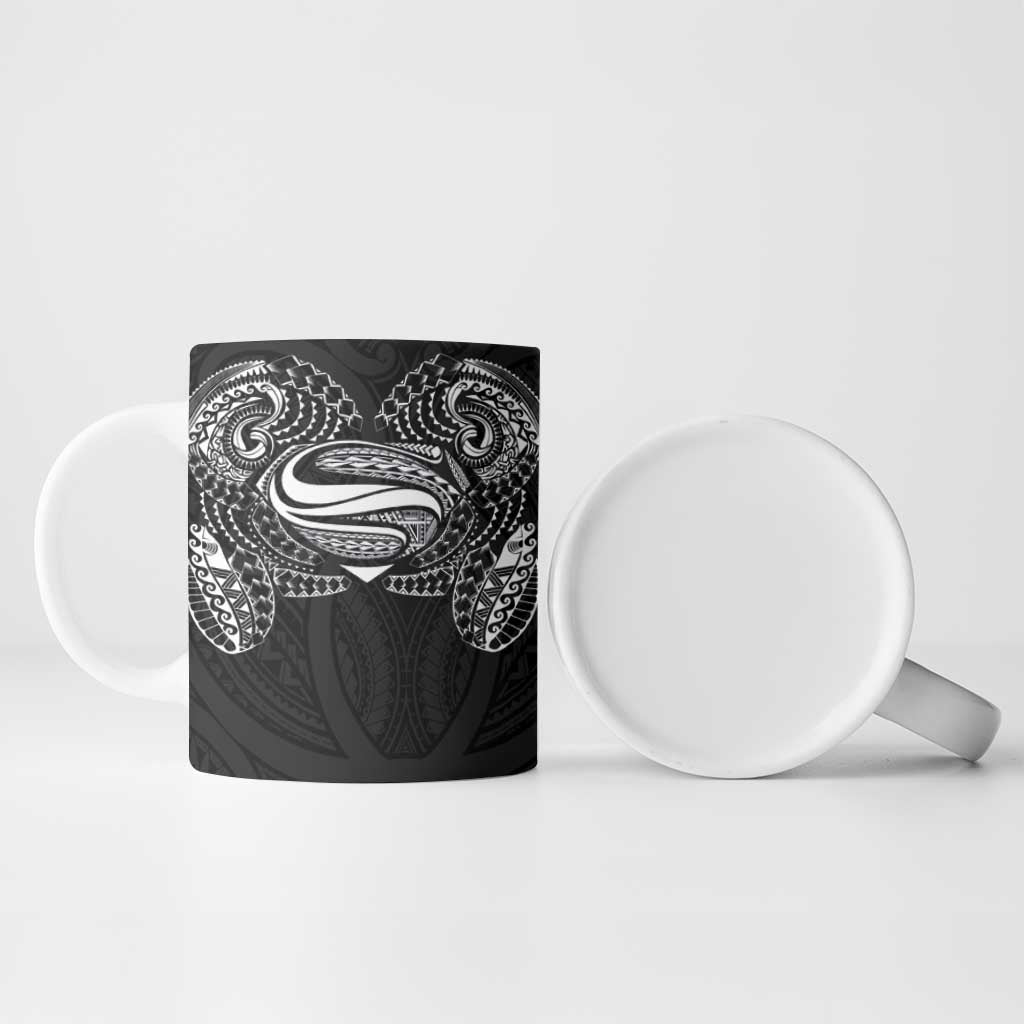 Super Samoan Traditional Tribal Art Tattoos Ceramic Mug Black Color LT03 - Polynesian Pride
