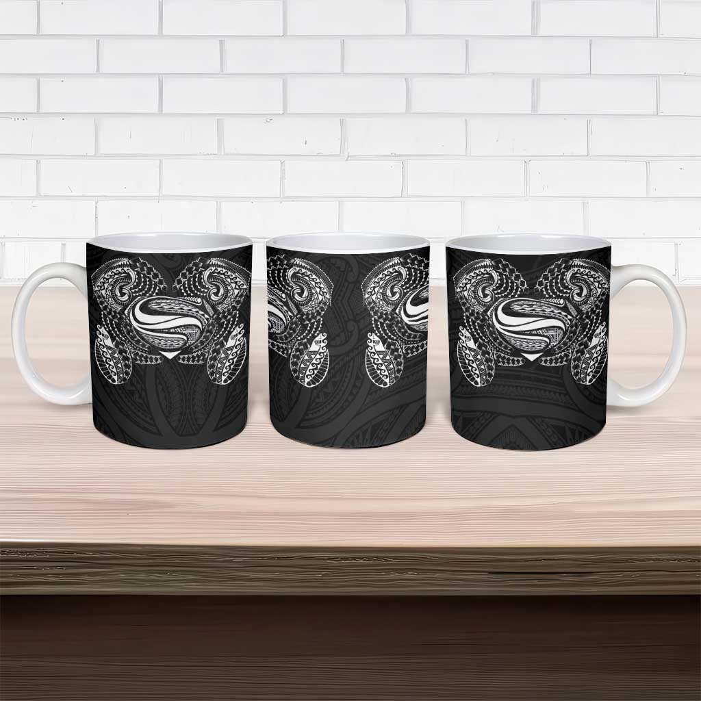Super Samoan Traditional Tribal Art Tattoos Ceramic Mug Black Color LT03 - Polynesian Pride