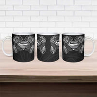 Super Samoan Traditional Tribal Art Tattoos Ceramic Mug Black Color LT03 - Polynesian Pride