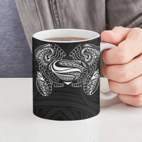 Super Samoan Traditional Tribal Art Tattoos Ceramic Mug Black Color LT03 - Polynesian Pride