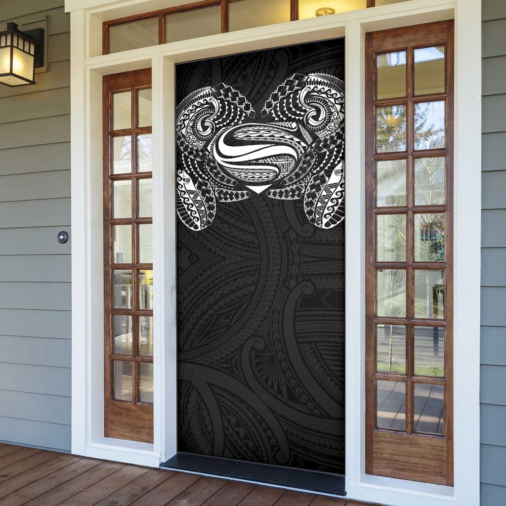 Super Samoan Traditional Tribal Art Tattoos Door Cover Black Color LT03 - Polynesian Pride