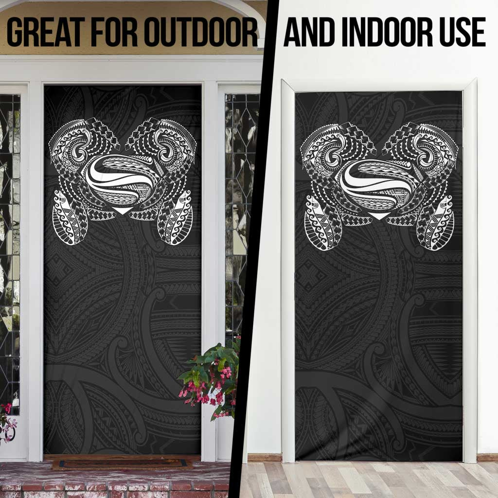 Super Samoan Traditional Tribal Art Tattoos Door Cover Black Color LT03 - Polynesian Pride